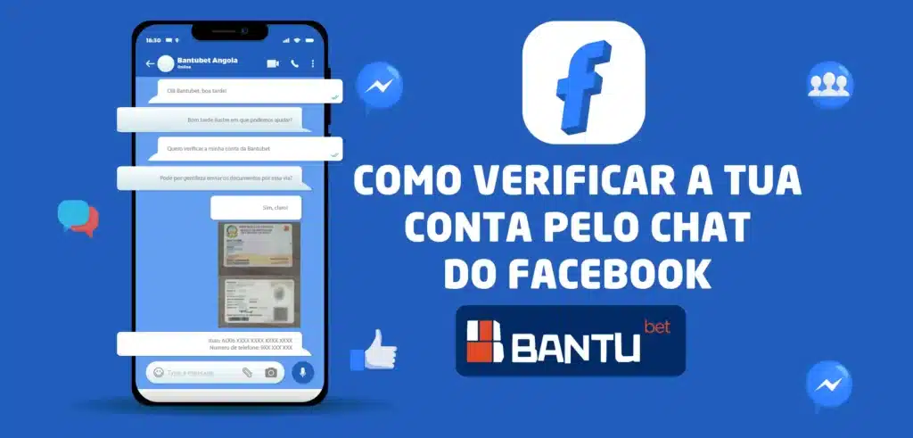 Verificar conta Bantu bet pelo Facebook